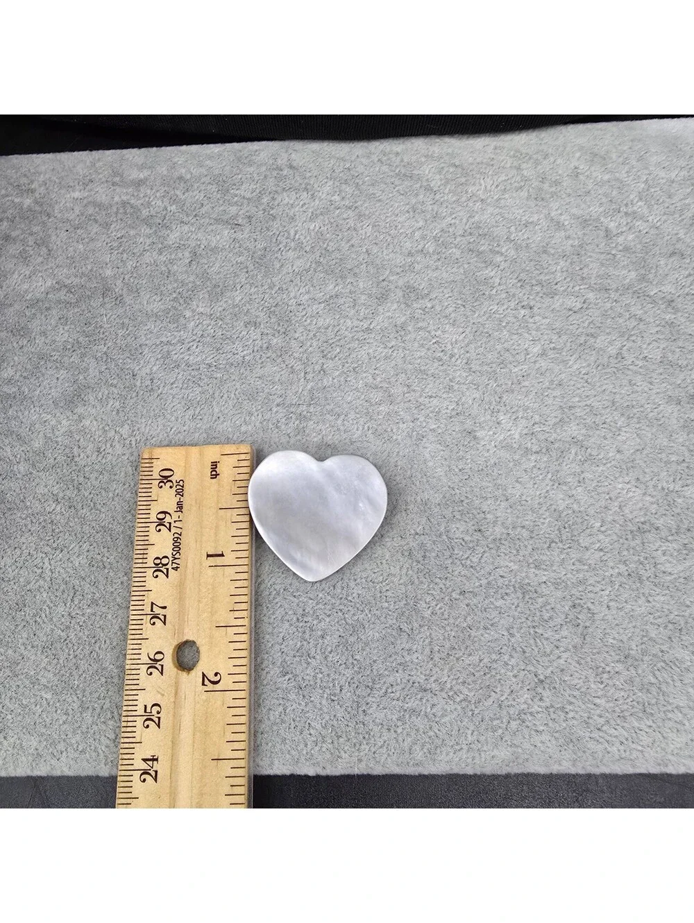 Vintage Mother of Pearl Heart Brooch Pin Natural Shell Iridescent Pink MOP 1970s